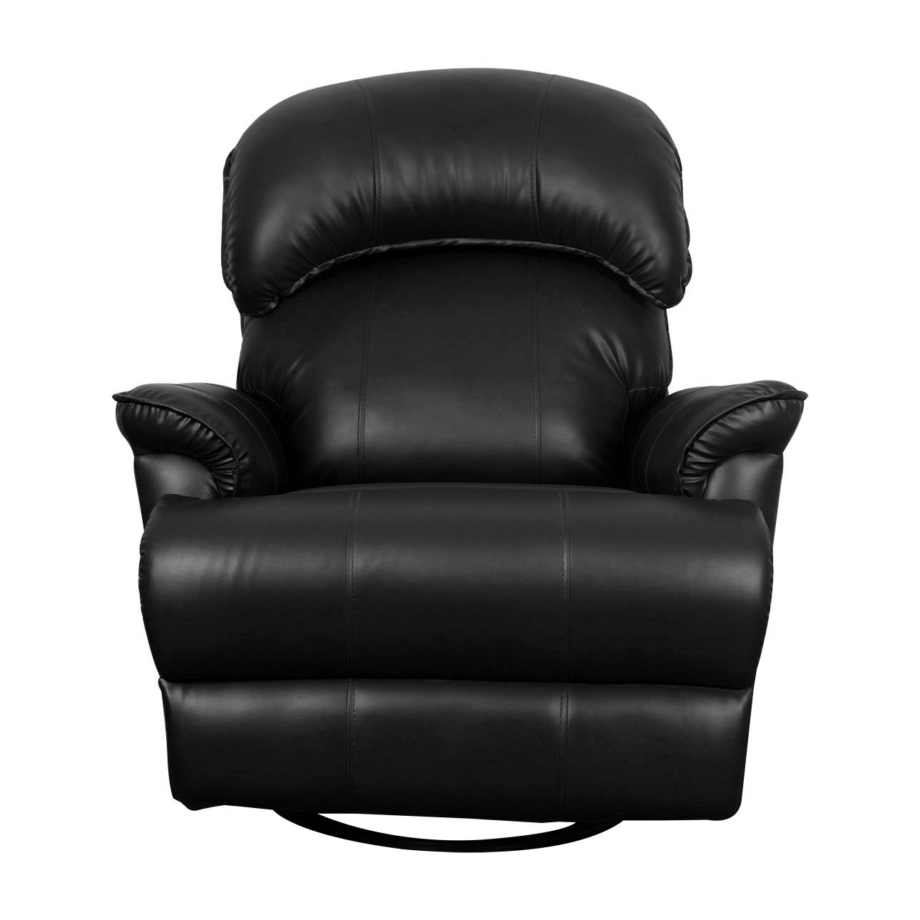 VLF RC- 013 Rocking Revolving Recliner, Fully Comfortable & Durable, Single Seater Sofa, Living Room Recliner Chair, Thickened Padded Arm/Back(Black) - Image 2