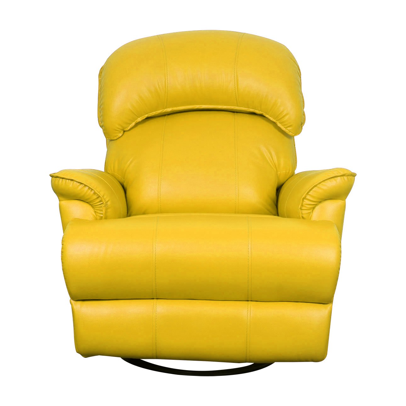 VLF RC- 013 Rocking Revolving Recliner, Fully Comfortable & Durable, Single Seater Sofa, Living Room Recliner Chair, Thickened Padded Arm/Back(Yellow) - Image 2
