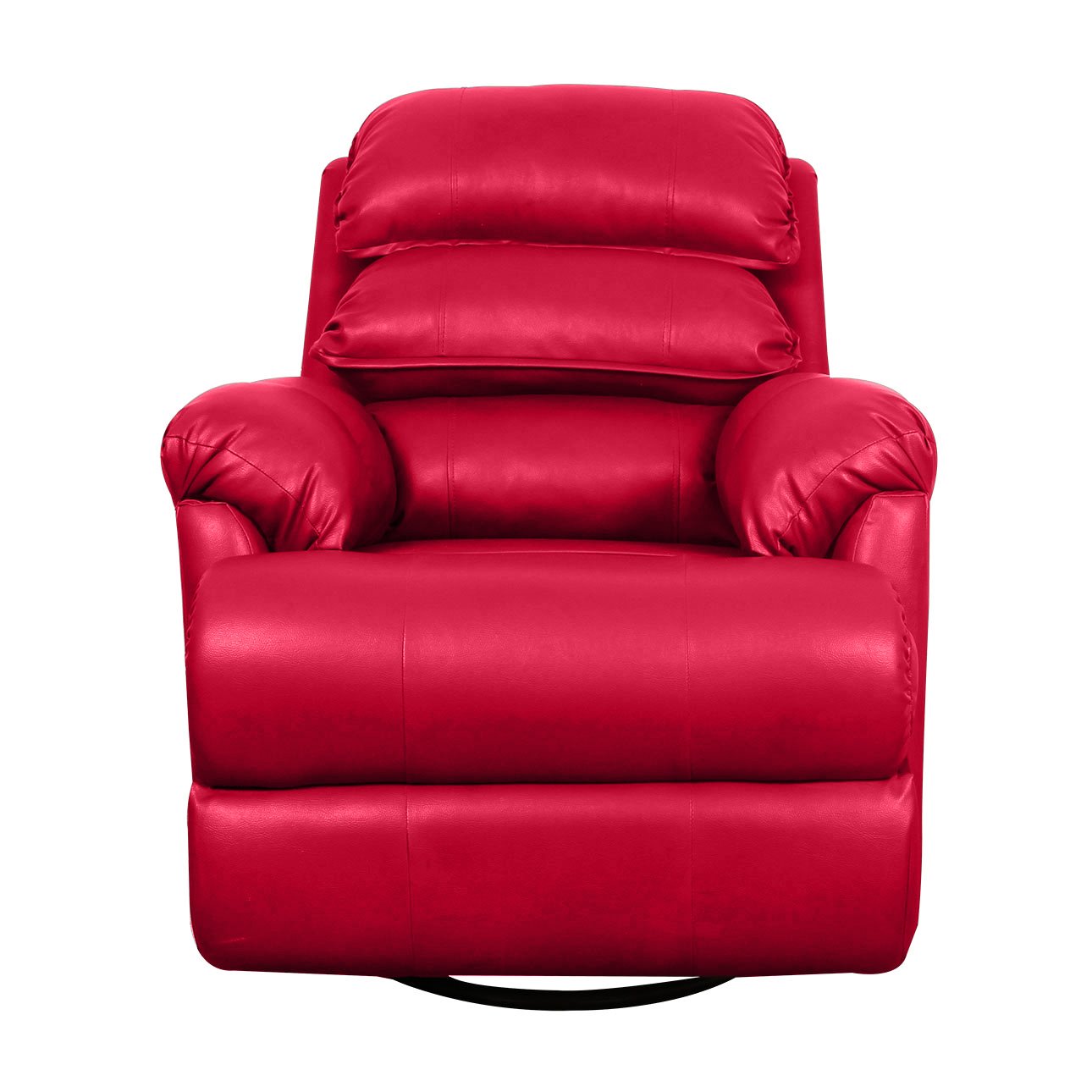 VLF RC- 011 Rocking Revolving Recliner, Fully Comfortable & Durable, Single Seater Sofa, Living Room Recliner Chair, Thickened Padded Arm/Back(Red) - Image 2