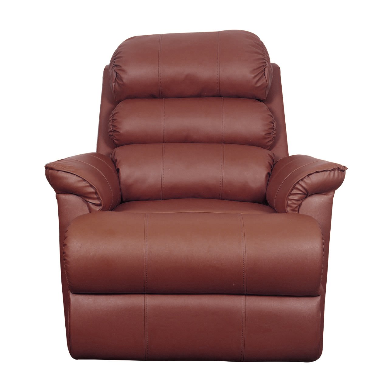VLF RC- 012 Manual Recliner, Fully Comfortable & Durable, Single Seater Sofa, Living Room Recliner Chair, Thickened Padded Arm/Back(Brown) - Image 2