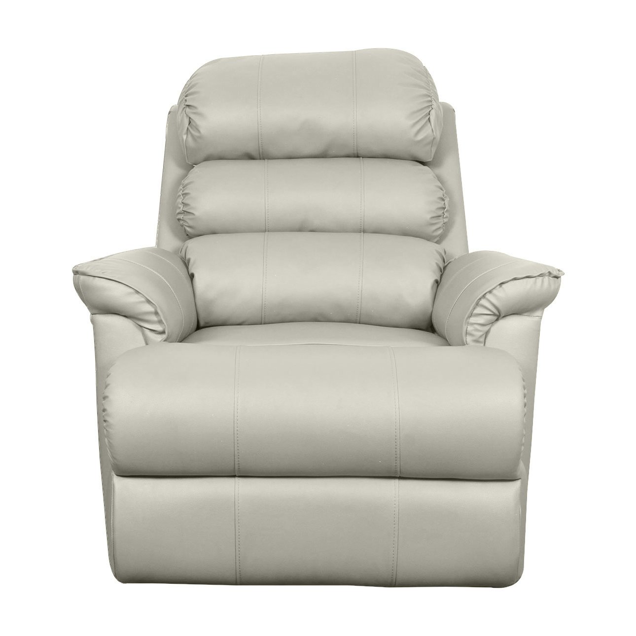 VLF RC- 012 Manual Recliner, Fully Comfortable & Durable, Single Seater Sofa, Living Room Recliner Chair, Thickened Padded Arm/Back(Cream) - Image 2