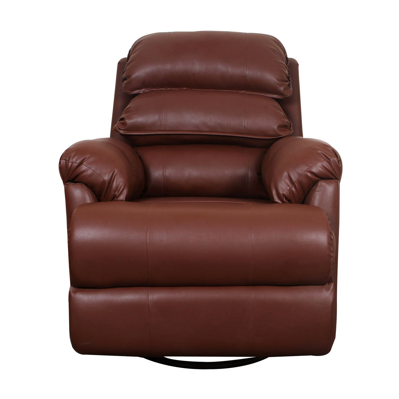 VLF RC- 011 Rocking Revolving Recliner, Fully Comfortable & Durable, Single Seater Sofa, Living Room Recliner Chair, Thickened Padded Arm/Back(Brown) - Image 2