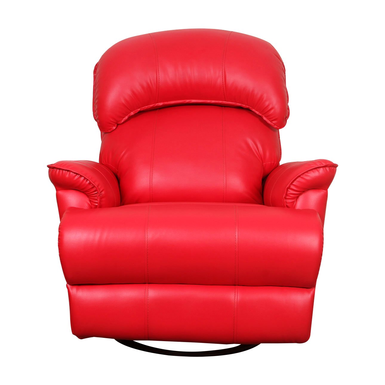 VLF RC- 013 Rocking Revolving Recliner, Fully Comfortable & Durable, Single Seater Sofa, Living Room Recliner Chair, Thickened Padded Arm/Back(Red) - Image 2