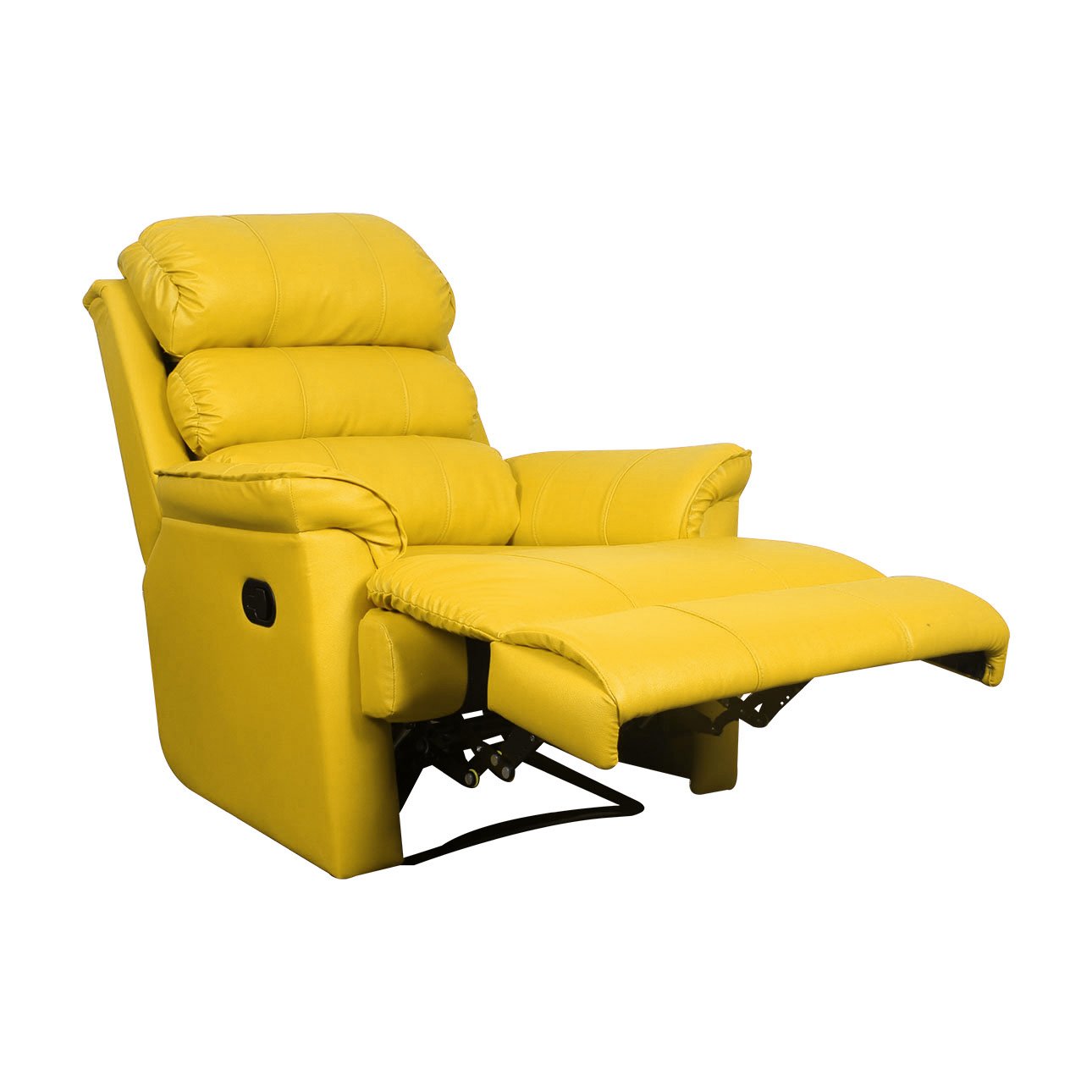 VLF RC- 012 Manual Recliner, Fully Comfortable & Durable, Single Seater Sofa, Living Room Recliner Chair, Thickened Padded Arm/Back(Yellow) - Image 3