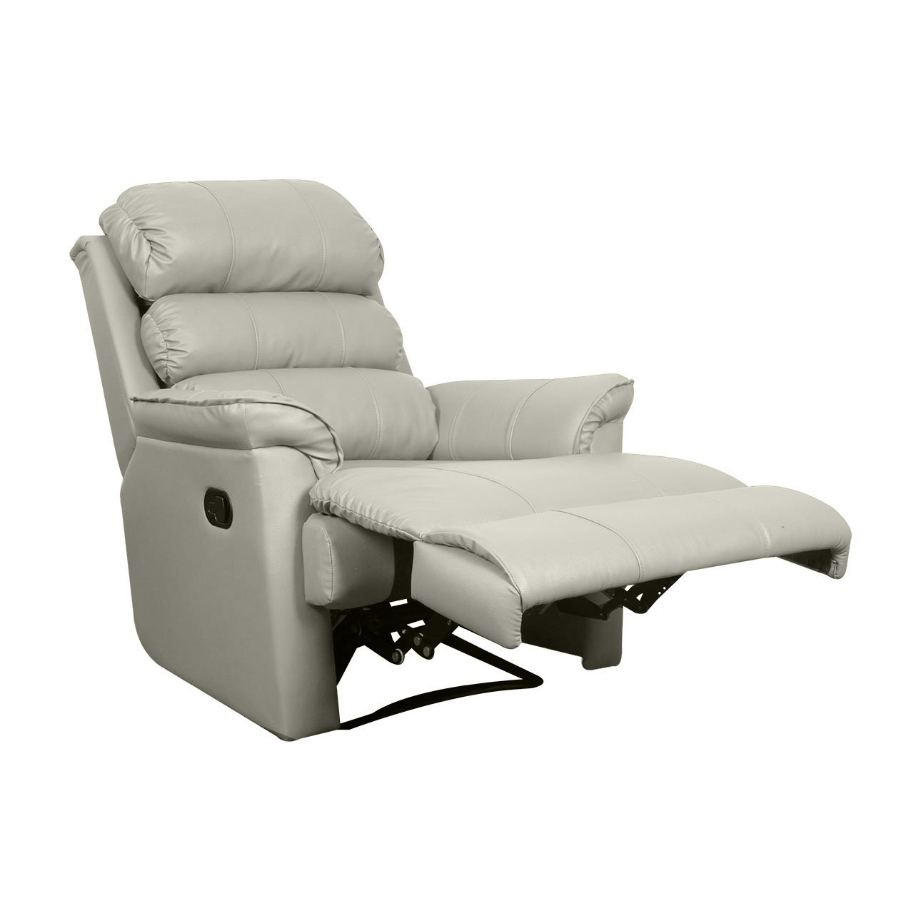 VLF RC- 012 Manual Recliner, Fully Comfortable & Durable, Single Seater Sofa, Living Room Recliner Chair, Thickened Padded Arm/Back(Cream) - Image 3