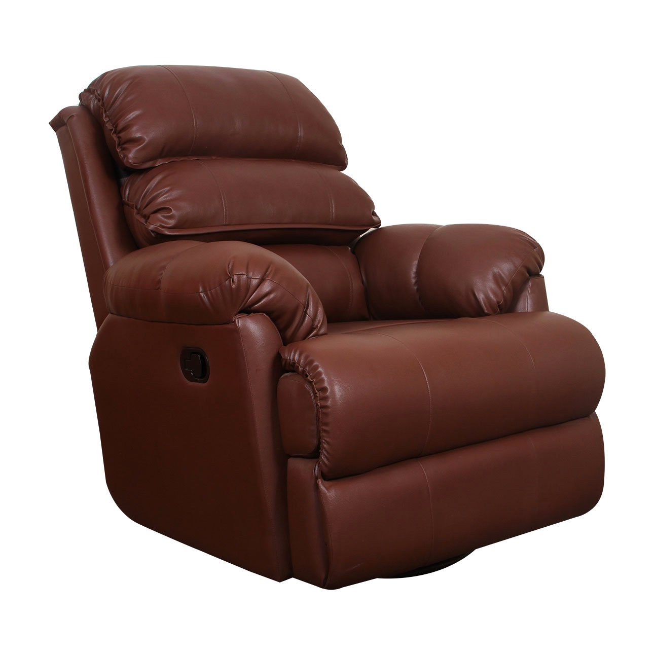 VLF RC- 011 Rocking Revolving Recliner, Fully Comfortable & Durable, Single Seater Sofa, Living Room Recliner Chair, Thickened Padded Arm/Back(Brown) - Image 3