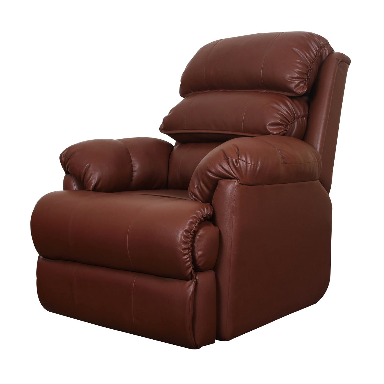 VLF RC- 011 Rocking Revolving Recliner, Fully Comfortable & Durable, Single Seater Sofa, Living Room Recliner Chair, Thickened Padded Arm/Back(Brown) - Image 4