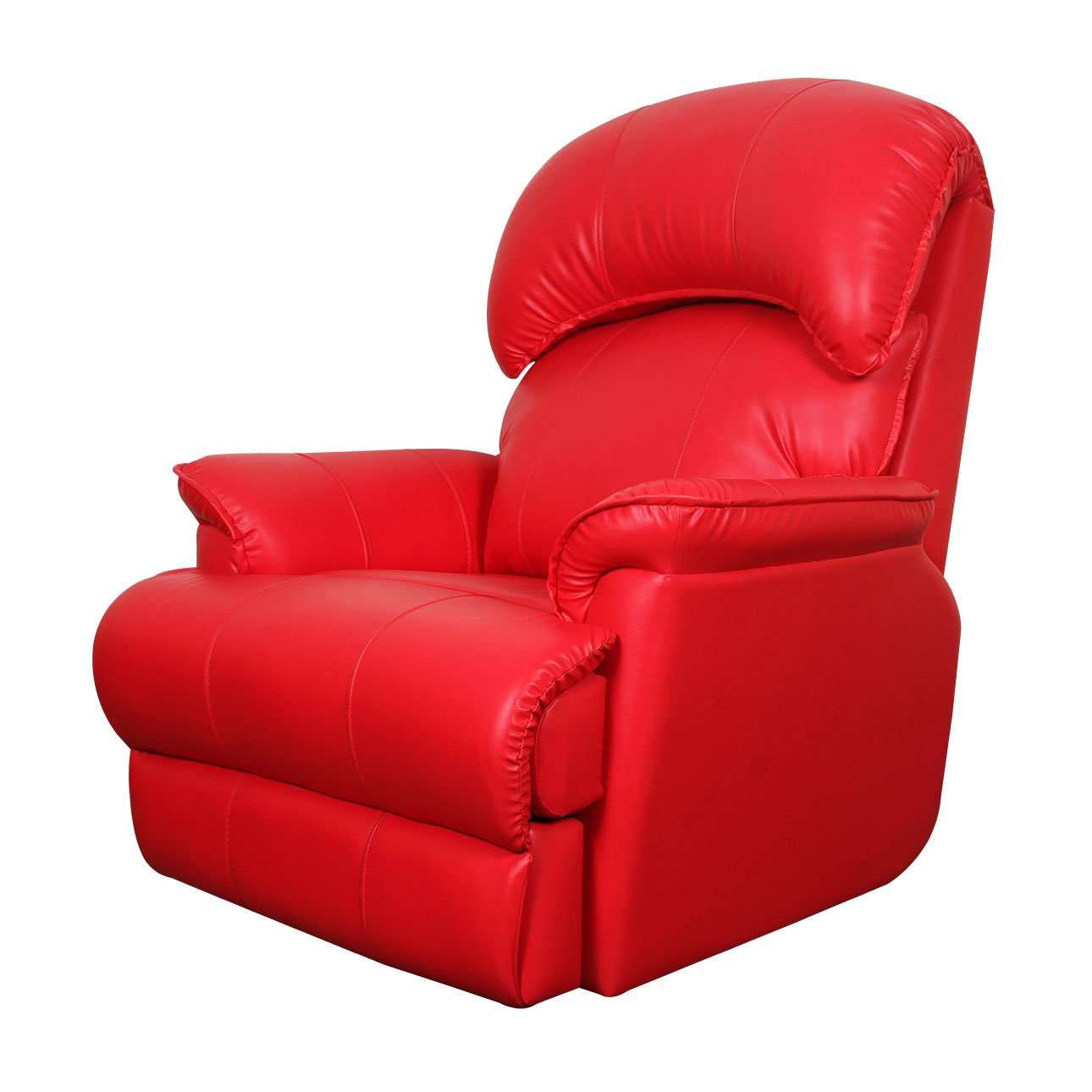 VLF RC- 013 Rocking Revolving Recliner, Fully Comfortable & Durable, Single Seater Sofa, Living Room Recliner Chair, Thickened Padded Arm/Back(Red) - Image 4