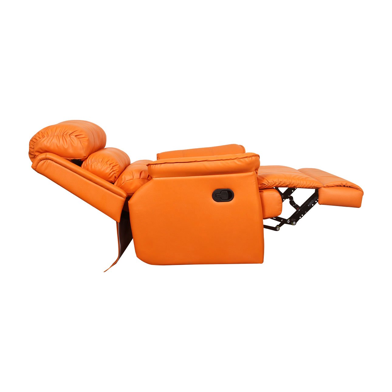 VLF RC- 012 Manual Recliner, Fully Comfortable & Durable, Single Seater Sofa, Living Room Recliner Chair, Thickened Padded Arm/Back(Orange) - Image 5