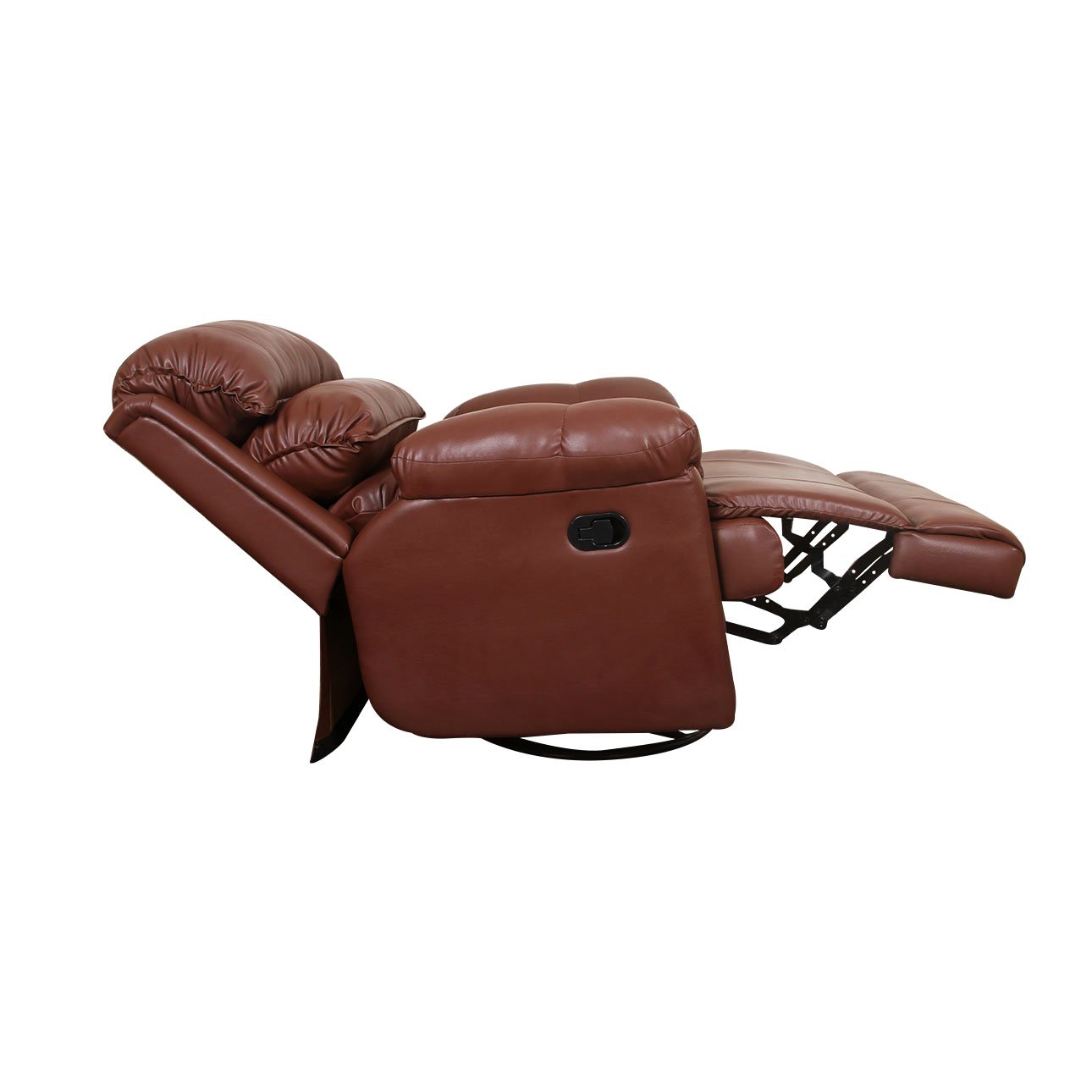 VLF RC- 011 Rocking Revolving Recliner, Fully Comfortable & Durable, Single Seater Sofa, Living Room Recliner Chair, Thickened Padded Arm/Back(Brown) - Image 5