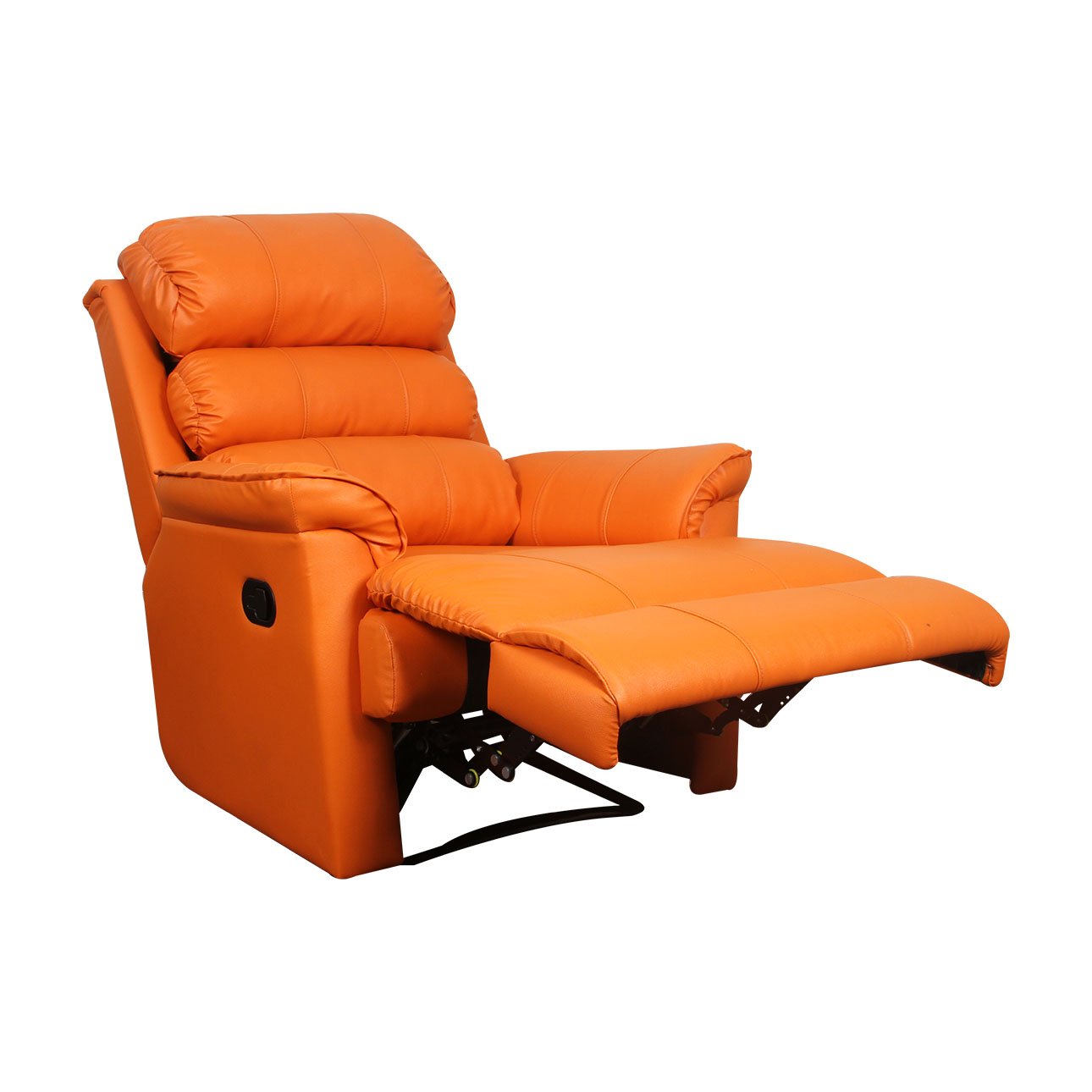 VLF RC- 012 Manual Recliner, Fully Comfortable & Durable, Single Seater Sofa, Living Room Recliner Chair, Thickened Padded Arm/Back(Orange) - Image 7