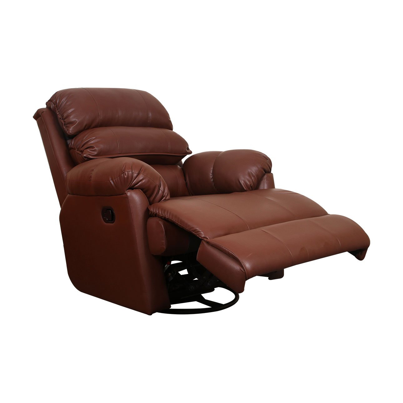 VLF RC- 011 Rocking Revolving Recliner, Fully Comfortable & Durable, Single Seater Sofa, Living Room Recliner Chair, Thickened Padded Arm/Back(Brown) - Image 7